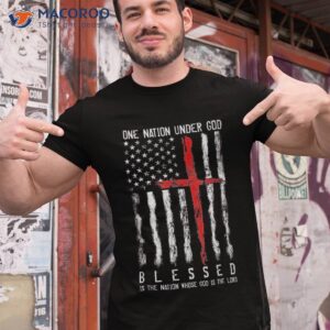 patriotic christian blessed one nation under god 4th of july shirt tshirt 1