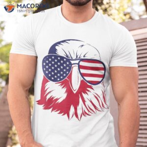 Patriotic Eagle 4th Of July Usa American Flag Kids Boys Shirt