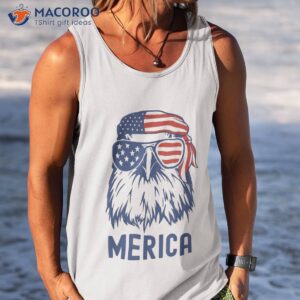 patriotic eagle merica 4th of july sunglasses american flag shirt tank top