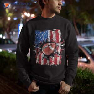 patriotic football 4th of july usa american flag boys shirt sweatshirt