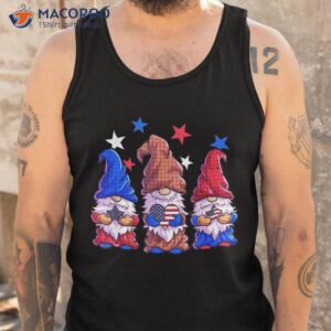 patriotic gnomes 4th of july shirt american flag usa tank top