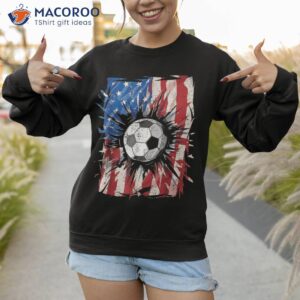patriotic soccer 4th of july usa american flag boys shirt sweatshirt 1