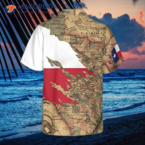 Patriotic Texas Hawaiian Shirt For , Flag Shirt, Proud Map Pattern