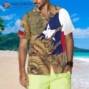 patriotic texas hawaiian shirt for flag shirt proud map pattern 3