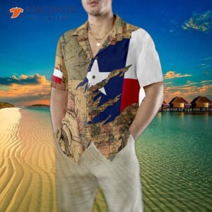 patriotic texas hawaiian shirt for flag shirt proud map pattern 4