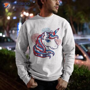 patriotic unicorn 4th of july shirt for girls american flag sweatshirt