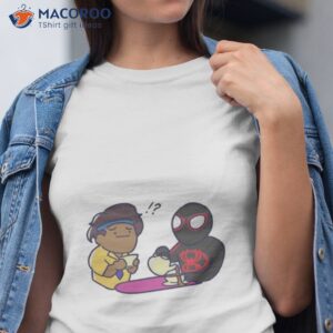 pavitr prabhakar and miles morales chai tea meme spider man across the spiderverse t shirt tshirt