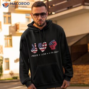 peace love 4th of july america day independence usa flag shirt hoodie 2