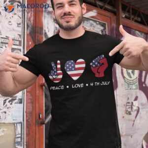 peace love 4th of july america day independence usa flag shirt tshirt 1