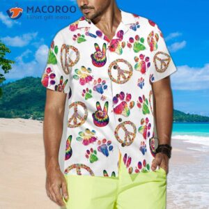 peace love dog hawaiian seamless shirt 3