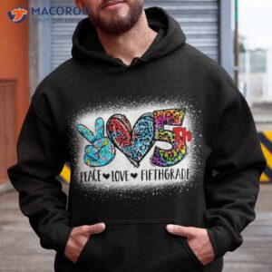 peace love fifth grade back to school team 5th squad shirt hoodie