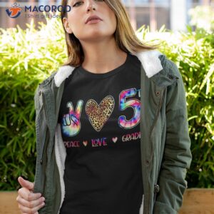 peace love fifth grade squad back to school gift shirt tshirt 4