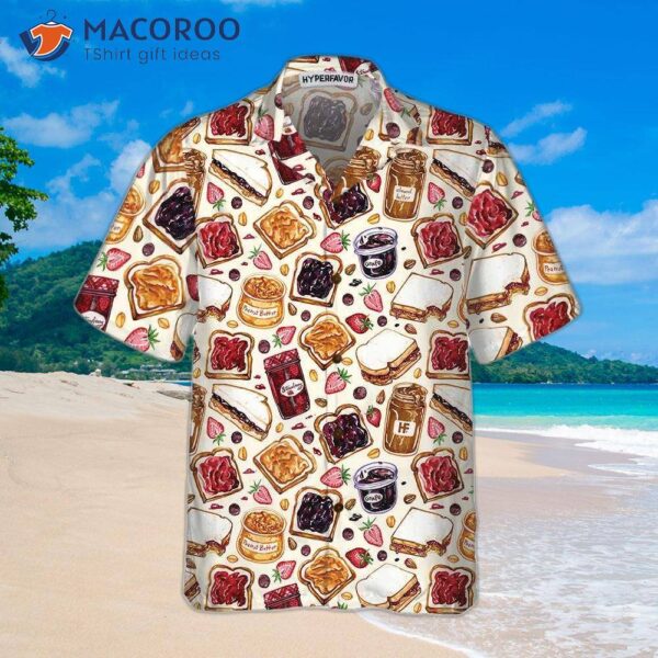 Peanut Butter And Jelly Hawaiian Shirt, Funny Gift For Lovers