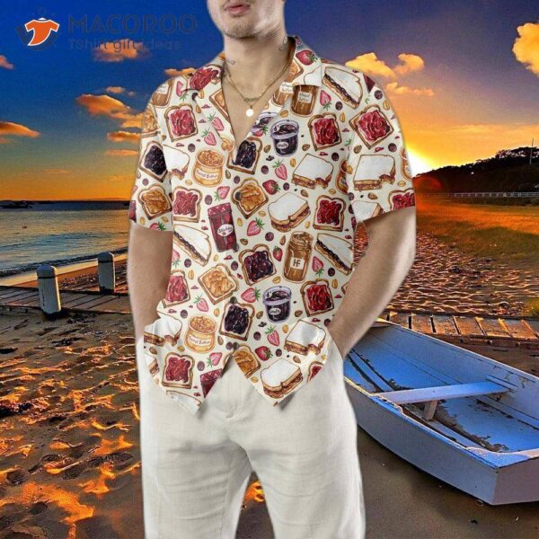 Peanut Butter And Jelly Hawaiian Shirt, Funny Gift For Lovers