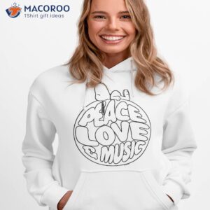 peanuts woodstock 50th anniversary peace love and music shirt hoodie 1