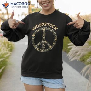 peanuts woodstock 50th anniversary peace sign shirt sweatshirt