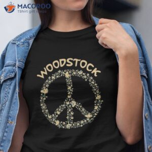 Peanuts Woodstock 50th Anniversary Peace Sign Shirt