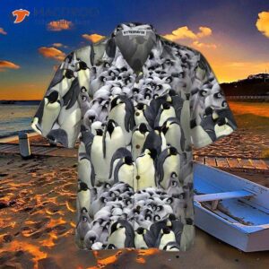 penguin 3d printed hawaiian shirt cool shirt for penguin themed gift idea 2