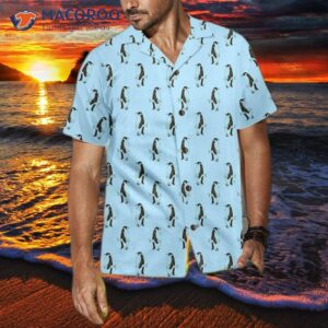 penguin and fish seamless pattern hawaiian shirt cool shirt for a themed gift idea 3