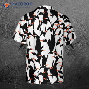 penguin colony hawaiian shirt cool shirt for themed gift idea 1