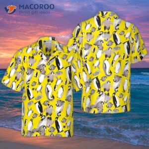 penguin family hawaiian shirt 0