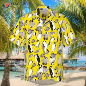 penguin family hawaiian shirt 2