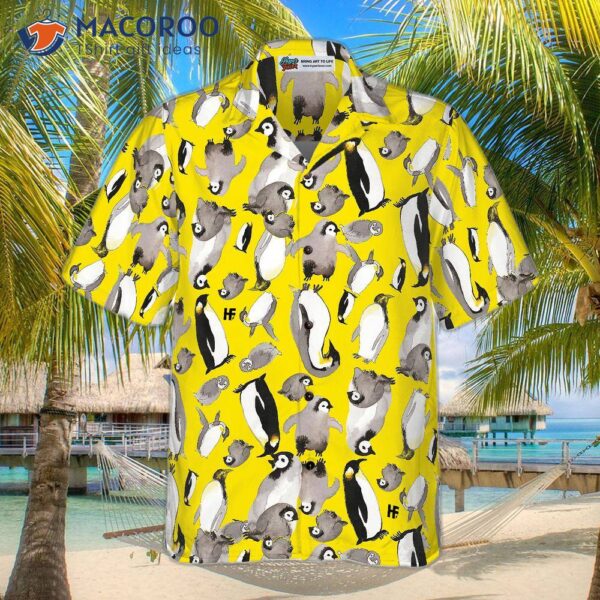 Penguin Family Hawaiian Shirt