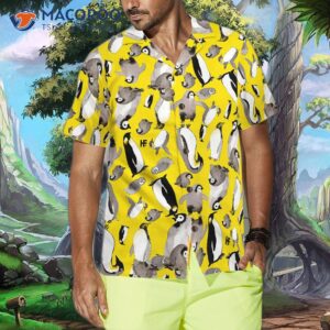 penguin family hawaiian shirt 3