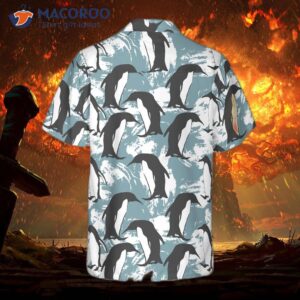 Penguin Seamless Pattern Hawaiian Shirt For