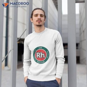 periodic table of the elements number 45 rhodium emblem napoli colours shirt sweatshirt 1