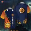 Personalized Name Bitcoin Logo Custom Hawaiian Shirt