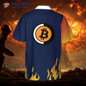 Personalized Name Bitcoin Logo Custom Hawaiian Shirt