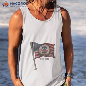 philadelphia phillies est 1883 usa flag vintage shirt tank top