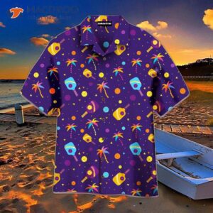pickleball players should play smarter not harder wearing purple hawaiian shirts 0