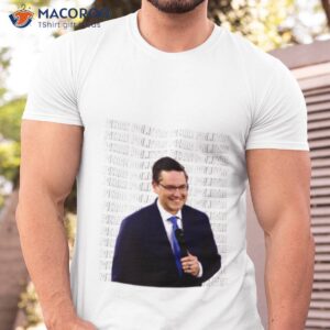 pierre poilievre with microphone shirt tshirt