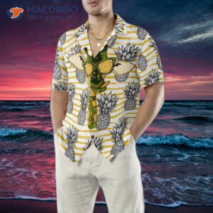 pineapple and giraffe hawaiian shirt 4