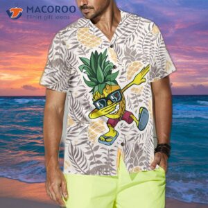pineapple dabbing hawaiian shirt 0