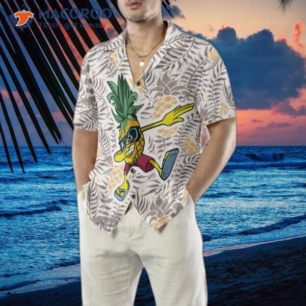 Pineapple-dabbing Hawaiian Shirt