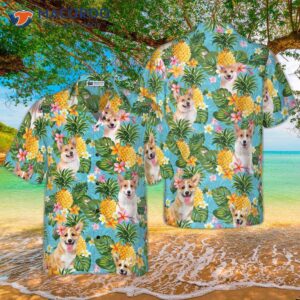 pineapple loving corgi hawaiian shirt 2