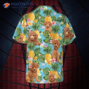pineapple poodle lover s hawaiian shirt 1