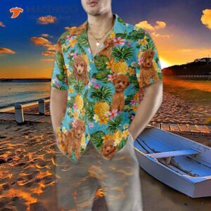 pineapple poodle lover s hawaiian shirt 3