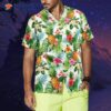 Pineapple-print Tropical Hawaiian Shirt