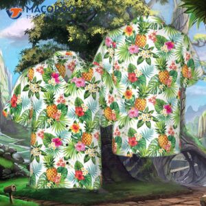 pineapple print tropical hawaiian shirt 2
