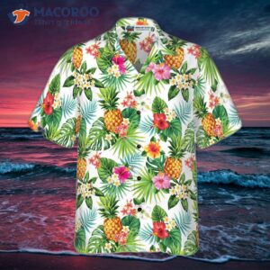 pineapple print tropical hawaiian shirt 3