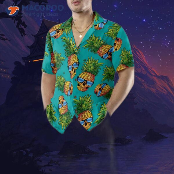 Pineapple Skull And The Tropical Leaves V2 Hawaiian Shirt