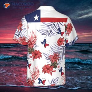 pineapple texas proud hawaiian shirt 1