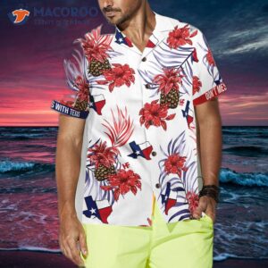 pineapple texas proud hawaiian shirt 2