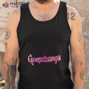 pink throwback logo goosebumps shirt tank top