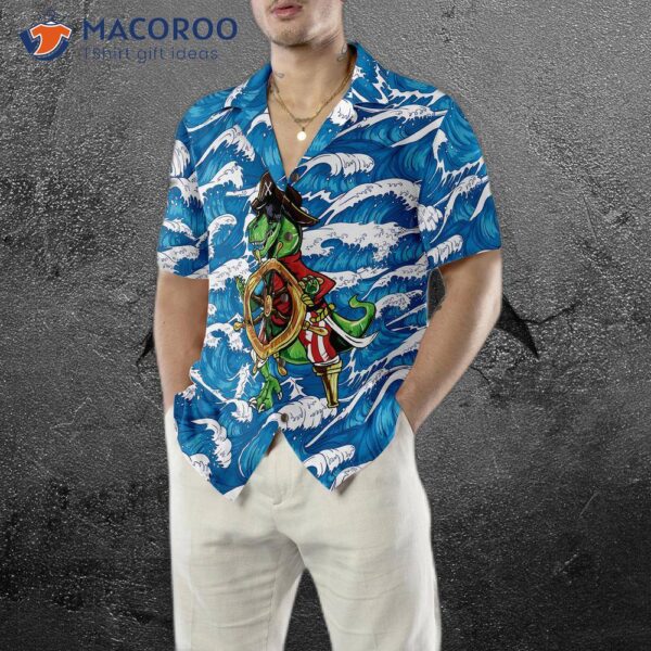 Pirate-dinosaur Hawaiian Shirt