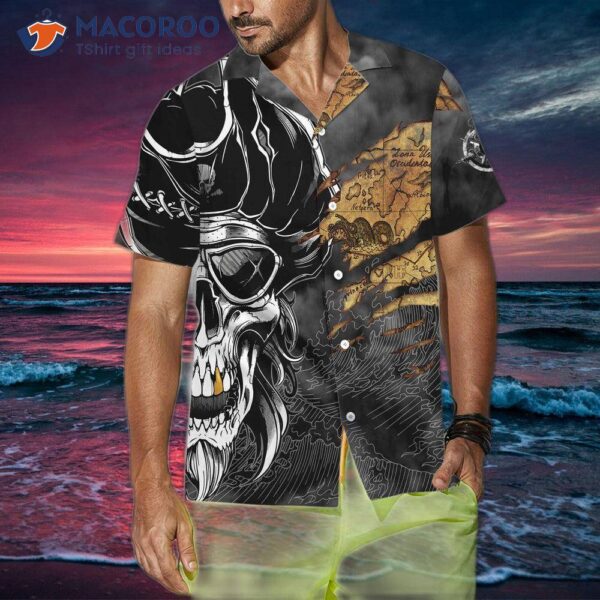 Pirate’s Skull Hawaiian Shirt